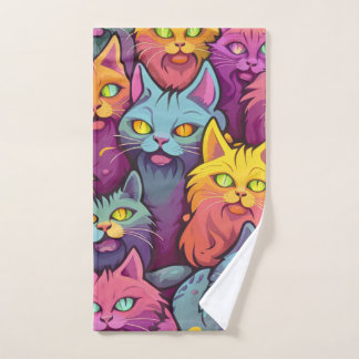 Stilvoll eingerichtet: Street Cats Pattern Handtuch