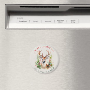 Stilvoll & elegant Deer Christmas Gärten Custom Magnet