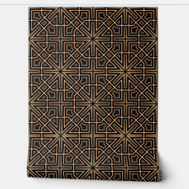 Stilvoll Elegant Retro Geometric Classy Deko Brown Tapete