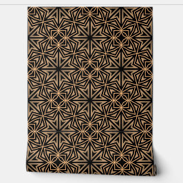 Stilvoll Elegant Retro Geometric Classy Deko Brown Tapete