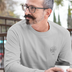 Stilvoll elegantes Firmenlogo Langschläfchen T-Shirt