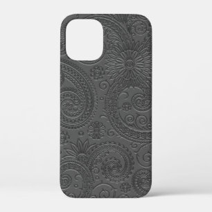 Stilvoll Etched Gray Paisley Floral Muster Case-Mate iPhone Hülle