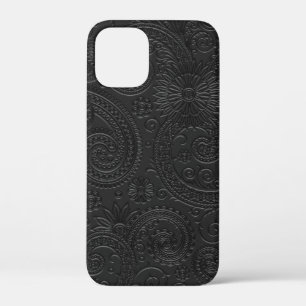 Stilvoll Etched Modern Black Paisley Floral Patter Case-Mate iPhone Hülle