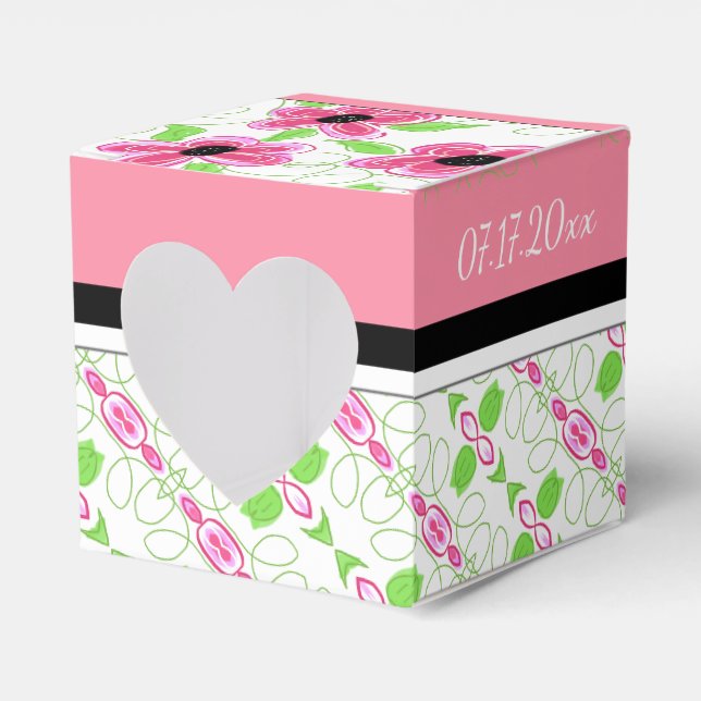 Stilvoll floral Accented Geschenkschachtel (Vorderseite)