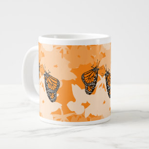 Stilvoll Fütternd Monarch Butterfly Pair Jumbo-Tasse