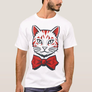 Stilvoll gekleidete Katze T-Shirt