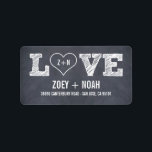 Stilvoll gekleidete Wedding Address Labels Adressaufkleber<br><div class="desc">Mit einem Chalkboard-Look und einer stilvollen Typografie fügt diese Hochzeitskollektion Ihrer Hochzeitsarbeit eine elegante Vintage Touch hinzu. Kundenspezifische Wünsche sind willkommen!</div>