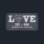 Stilvoll gekleidete Wedding Address Labels Adressaufkleber<br><div class="desc">Mit einem Chalkboard-Look und einer stilvollen Typografie fügt diese Hochzeitskollektion Ihrer Hochzeitsarbeit eine elegante Vintage Touch hinzu. Kundenspezifische Wünsche sind willkommen!</div>