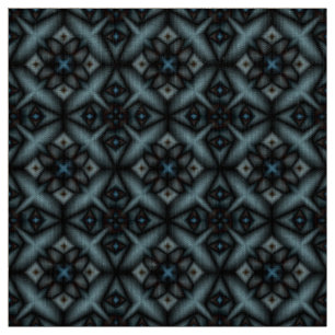 stilvoll, geometrisch, blau, schwarz, orientalisch stoff