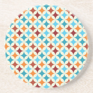 Stilvoll geometrisch: Vintage nahtloses Muster Getränkeuntersetzer