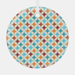 Stilvoll geometrisch: Vintage nahtloses Muster Ornament Aus Glas