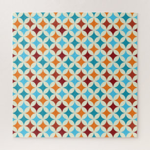 Stilvoll geometrisch: Vintage nahtloses Muster Puzzle