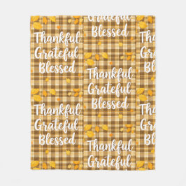 Stilvoll gesegnet, dankbar, dankbar, Erntedank Fleecedecke