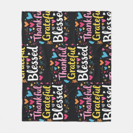 Stilvoll gesegnet, dankbar Dankbarer Erntedank Fleecedecke