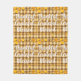 Stilvoll gesegnet, dankbar Dankbarer Erntedank Fleecedecke