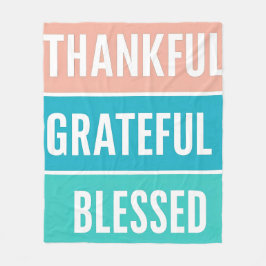 Stilvoll gesegnet, dankbar Dankbarer Erntedank Fleecedecke