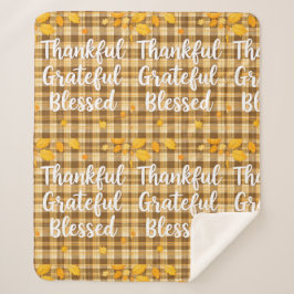 Stilvoll gesegnet, dankbar Dankbarer Erntedank Sherpadecke