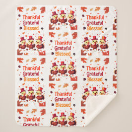 Stilvoll gesegnet, dankbar Dankbarer Erntedank Sherpadecke