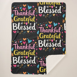 Stilvoll gesegnet, dankbar Dankbarer Erntedank Sherpadecke