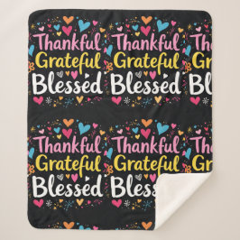 Stilvoll gesegnet, dankbar Dankbarer Erntedank Sherpadecke