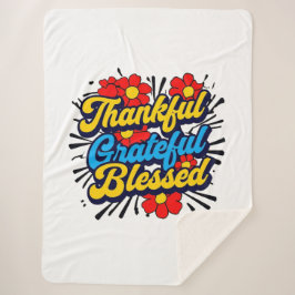 Stilvoll gesegnet, dankbar Dankbarer Erntedank Sherpadecke