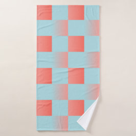 Stilvoll gestuftes Pulver blaue Korallen rosa Badehandtuch