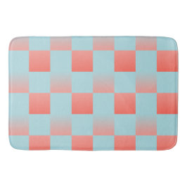 Stilvoll gestuftes Pulver blaue Korallen rosa Badematte