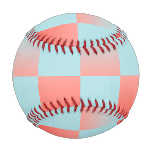 Stilvoll gestuftes Pulver blaue Korallen rosa Baseball