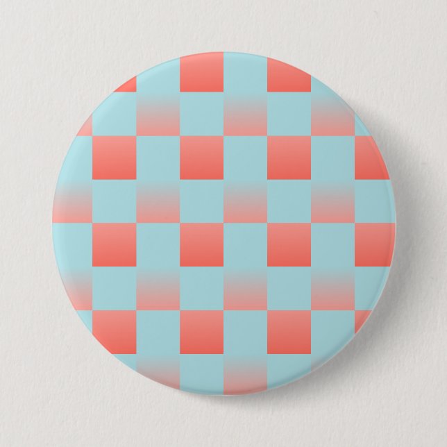 Stilvoll gestuftes Pulver blaue Korallen rosa Button (Vorderseite)