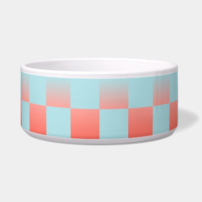 Stilvoll gestuftes Pulver blaue Korallen rosa Napf (Vorderseite)