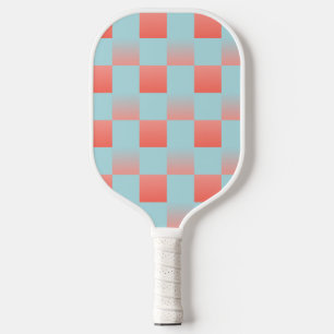 Stilvoll gestuftes Pulver blaue Korallen rosa Pickleball Schläger