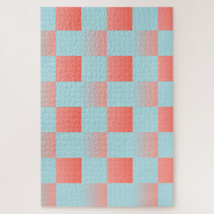 Stilvoll gestuftes Pulver blaue Korallen rosa Puzzle