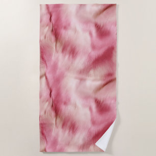 Stilvoll Girly Pink White Animal Strandtuch