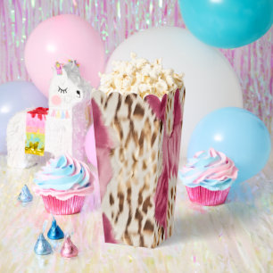 Stilvoll Girly Pink White Gold Zebra Geburtstag Geschenkschachtel