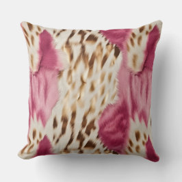 Stilvoll Girly Pink White Gold Zebra Kissen