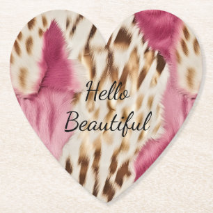 Stilvoll Girly Pink White Gold Zebra Untersetzer