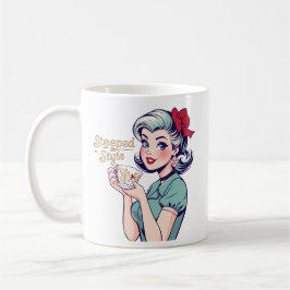 Stilvoll glamouröse Retro-Teetrinker Kaffeetasse