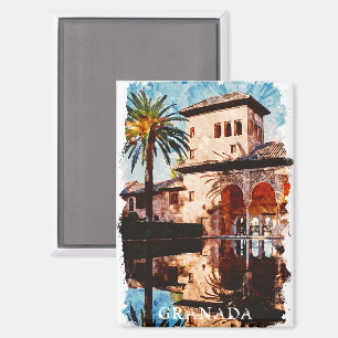 Stilvoll Granada Spanien Alhambra Reisen Magnet
