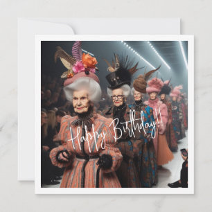 Stilvoll Granny, Happy Birthday Granny Karte