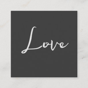 Stilvoll grauer Hintergrund Liebe Hochzeit Begleitkarte