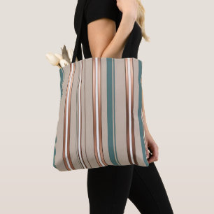 Stilvoll grün beige und kupfer gestreift 