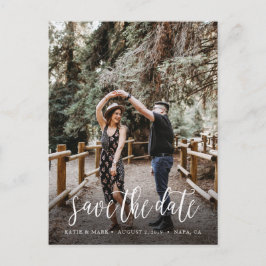 Stilvoll handgeschriebene Save the Date Postkarte