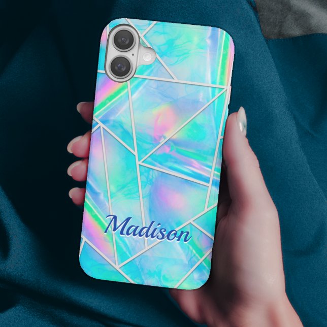Stilvoll, holografisch und geometrisch Case-Mate iPhone hülle (Von Creator hochgeladen)