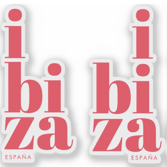 Stilvoll Ibiza Spanien Aufkleber (Von Creator hochgeladen)