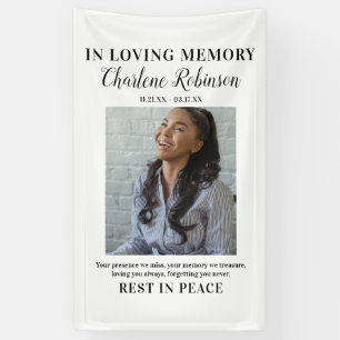 Stilvoll in der Erinnerung Foto Memorial Banner