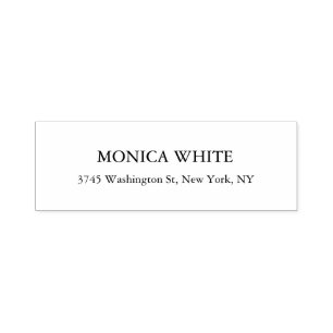 Stilvoll klassisches Schwarz & Weiß Permastempel