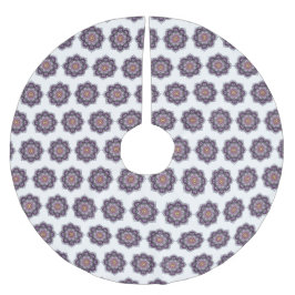 Stilvoll Lila Mandala Polyester Weihnachtsbaumdecke