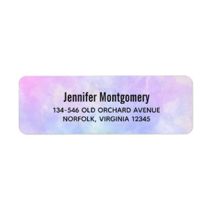 Stilvoll Lila rosa Blau Abstrakte Wasserfarbe