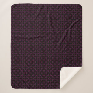 Stilvoll lila und schwarz Sherpa Blanket Sherpadecke