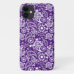 Stilvoll Lila und White Boho Paisley Gemustert Case-Mate iPhone Hülle